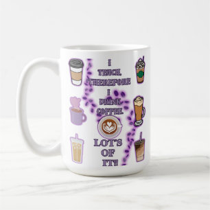 Ik geef les, dus ik drink koffie koffiemok