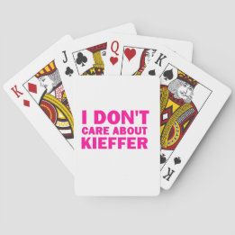 Ik geef niet om Kieffer. Speelkaarten
