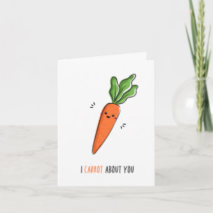 Ik Geef Om Jou Valentijnsdag Grappige Woordspeling Kaart