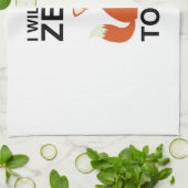 Ik geef vandaag Zero Fox Theedoek (Gevouwen)