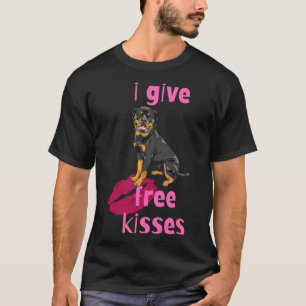 Ik geef vrije Kisses Rottweiler T-shirt