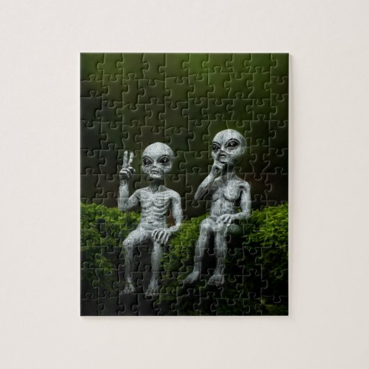 IK GELOOF. Alien Puzzle Legpuzzel (Verticaal)
