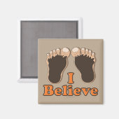 Ik geloof Bigfoot Funny Magnet Magneet (Voorkant / Achterkant)