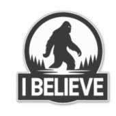 Ik geloof Bigfoot Sticker (Voorkant)