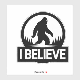 Ik geloof Bigfoot Sticker