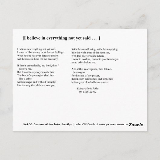 IK GELOOF BRIEFKAART (Achterkant)