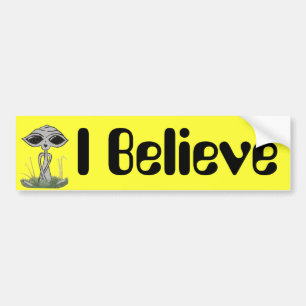 Ik geloof buitenaardse bumpersticker