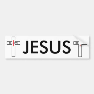 Ik geloof bumpersticker, show je geloof. bumpersticker
