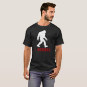Ik geloof dat Bigfoot Sasquatch Retro T-Shirt (Voorkant volledig)