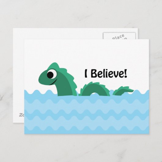 Ik geloof dat Champ de ChamPlain Monster is Briefkaart (Voorkant / Achterkant)