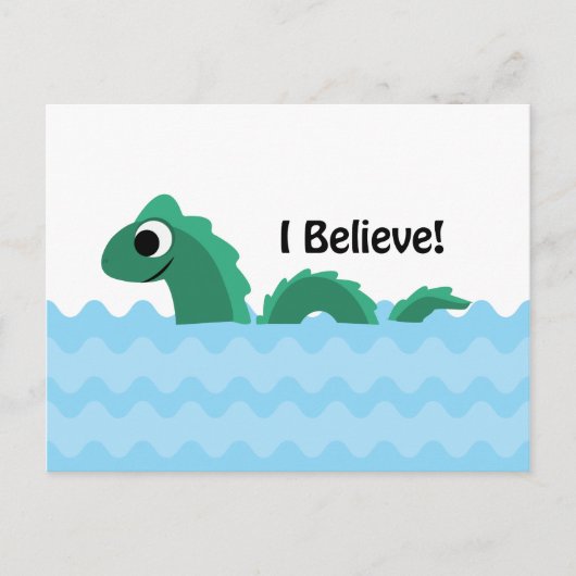 Ik geloof dat Champ de ChamPlain Monster is Briefkaart (Voorkant)