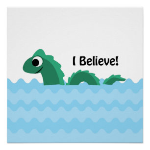 Ik geloof dat Champ de ChamPlain Monster is Perfect Poster