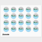 Ik geloof dat Champ de ChamPlain Monster is Ronde Sticker (Vel)
