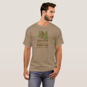 Ik geloof dat er een SQUATCH is in deze bossen T-shirt (Voorkant volledig)
