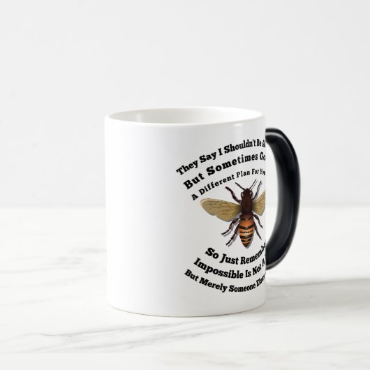 Ik geloof dat ik kan vliegen magische mok (Voorkant rechts)