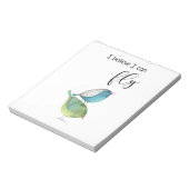 "Ik geloof dat ik kan vliegen" notebookpad Notitieblok (Gedraaid)