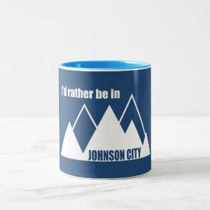 Ik Geloof Dat Ik Liever In Johnson City Tennessee Tweekleurige Koffiemok