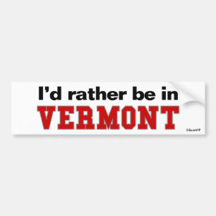 Ik Geloof dat ik Liever In Vermont Ben Bumpersticker