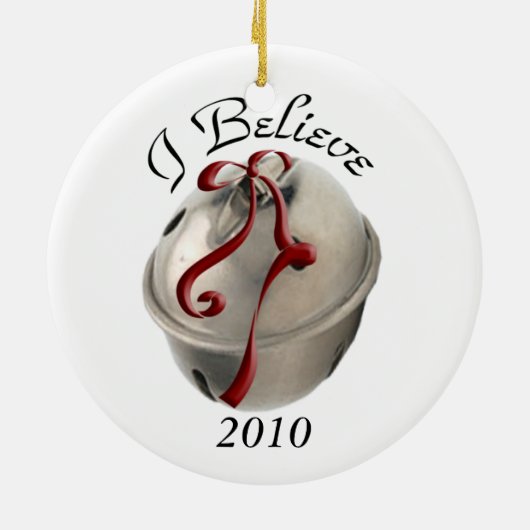 Ik geloof dat Ornament van Reindeer Bell (Achterkant)