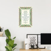 Ik geloof dat verbeelding een sterkere kennis is poster (Thuiskantoor)