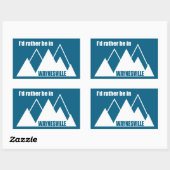 Ik Geloof dat Waynesville Mountain Beter Is Rechthoekige Sticker (Vel)