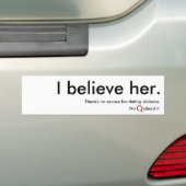 Ik geloof haar bumpersticker. bumpersticker (Op auto)