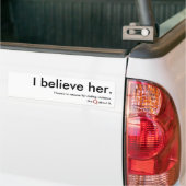 Ik geloof haar bumpersticker. bumpersticker (Op Truck)