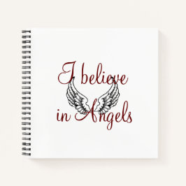 Ik geloof in Angels College Ruled Notitieboek