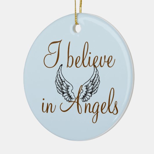 Ik geloof in Angels Memorial Keramisch Ornament (Links)