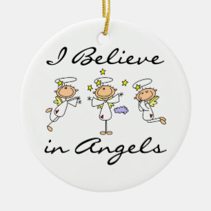 Ik geloof in Angels T-shirts en cadeautjes Keramisch Ornament