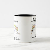 Ik geloof in Angels T-shirts en cadeautjes Tweekleurige Koffiemok (Center)