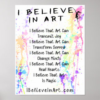 Ik geloof in Art Manifesto Promotion Poster