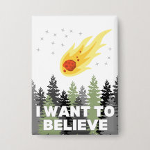 Ik geloof in asteroïde Button