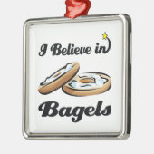 ik geloof in bagels metalen ornament (Links)