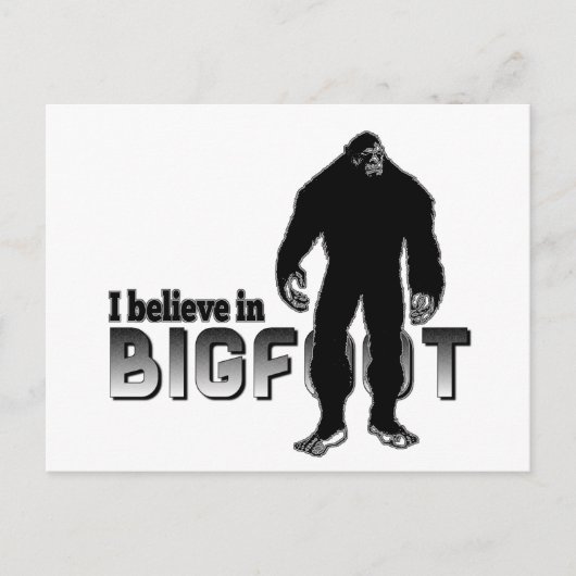 Ik geloof in BIGFOOT Briefkaart (Voorkant)