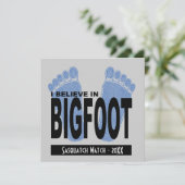 Ik geloof in Bigfoot Kaart (Staand voorkant)