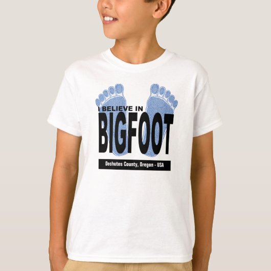 Ik geloof in Bigfoot T-shirt (Voorkant)