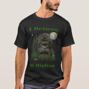 Ik geloof in Bigfoot t-shirts