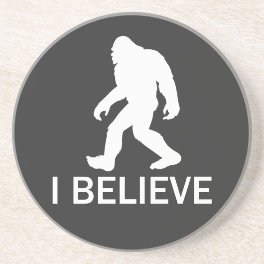 Ik geloof in Bigfoot Zandsteen Onderzetter (Voorkant)