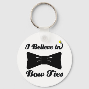 ik geloof in boegstropdassen sleutelhanger