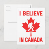 Ik geloof in Canada - grappige voet Briefkaart (Voorkant / Achterkant)