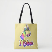 Ik geloof in Cartoon Unicorns Fun Art Design Draagtas (Voorkant)