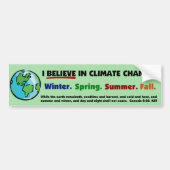 Ik geloof in de Bumpersticker van klimaatveranderi (Voorkant)