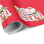 Ik geloof in de kerstman cadeaupapier (Rol Hoek)