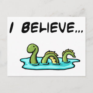 Ik geloof in de Loch Ness Monster Briefkaart