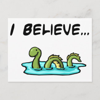 Ik geloof in de Loch Ness Monster Briefkaart