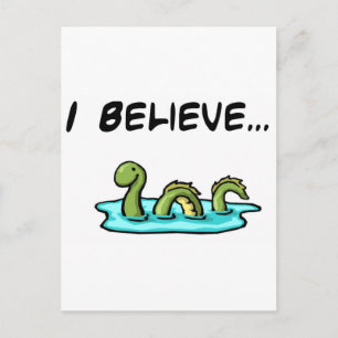 Ik geloof in de Loch Ness Monster Briefkaart