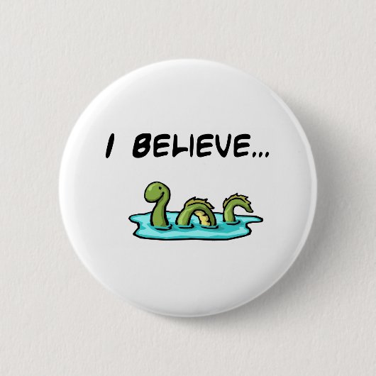 Ik geloof in de Loch Ness Monster Ronde Button 5,7 Cm (Voorkant)