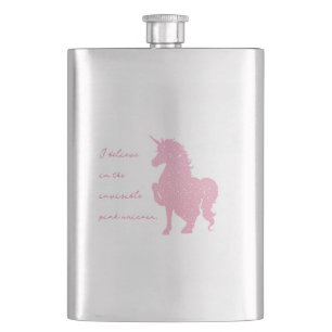 Ik geloof in de onzichtbare roze eenhoorn. flacon
