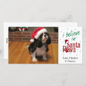 Ik geloof in de Poten van de Kerstman Feestdagenkaart (Voorkant / Achterkant)